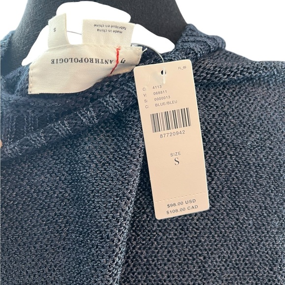Anthropologie Short-Sleeve Knit Sweater - Size Small - Picture 4 of 4
